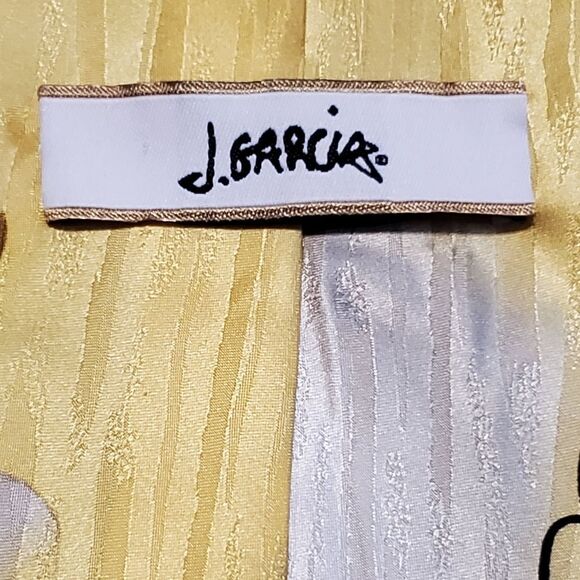 Jerry Garcia Limited Edition Red Meadow Collection Forty Gold Tie 60" x 4" - Picture 4 of 5